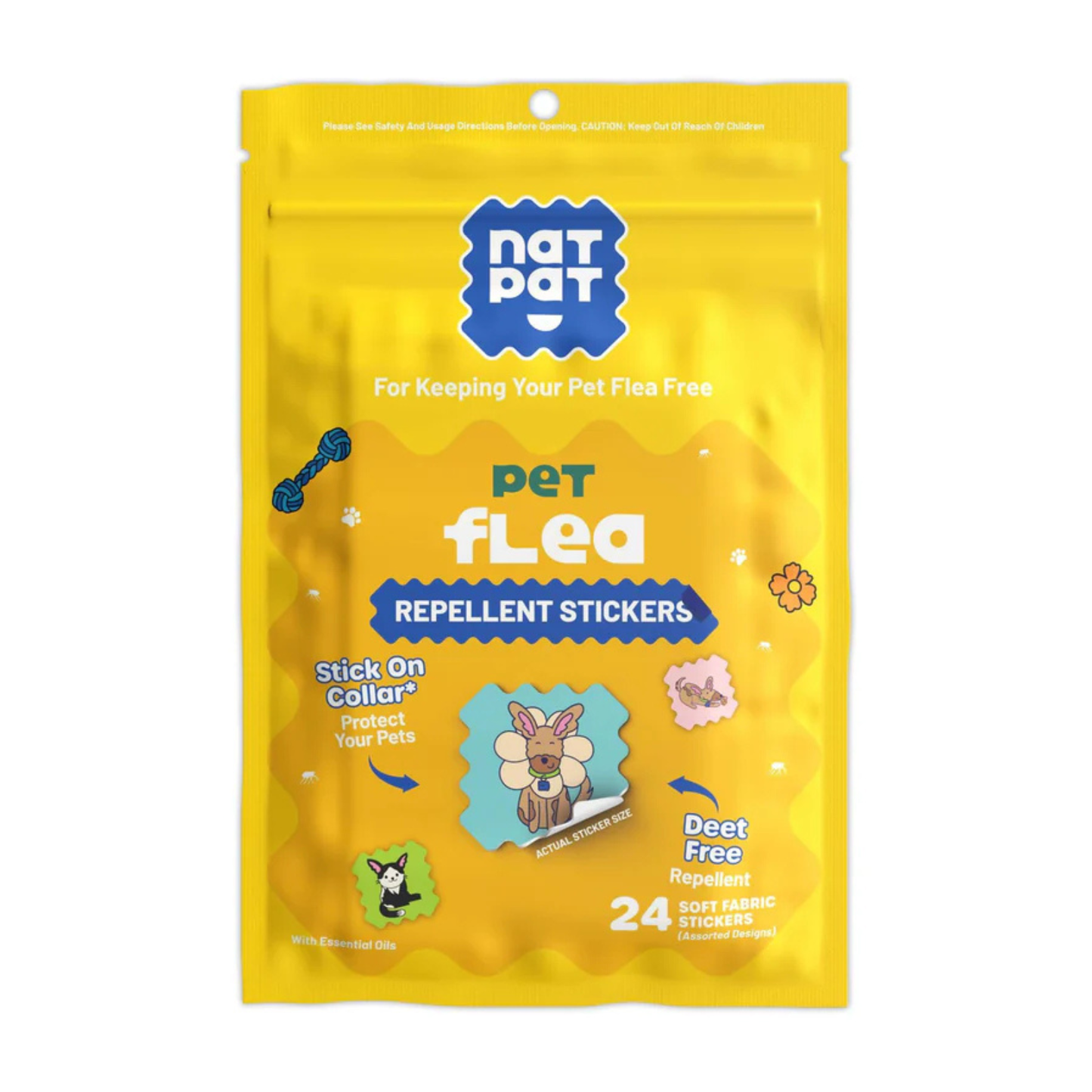 NATPAT Flea Prevention Stickers: Natural Pet Care Patches