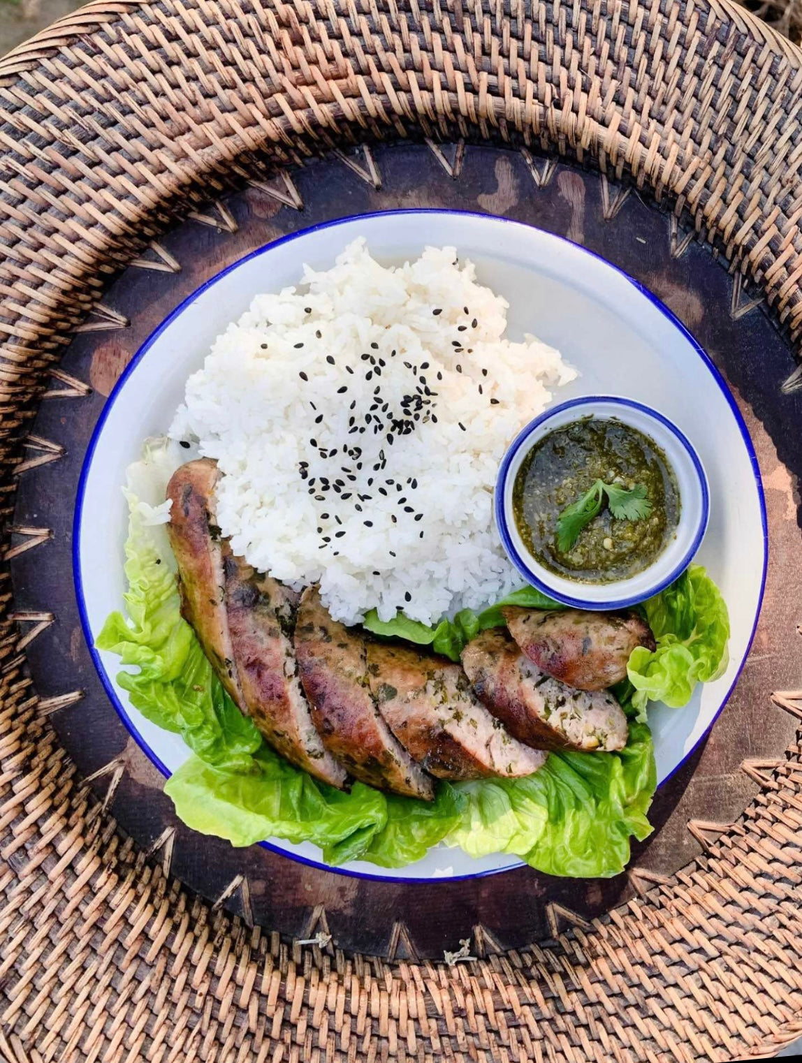 Hmong Isaan Sausage Plate